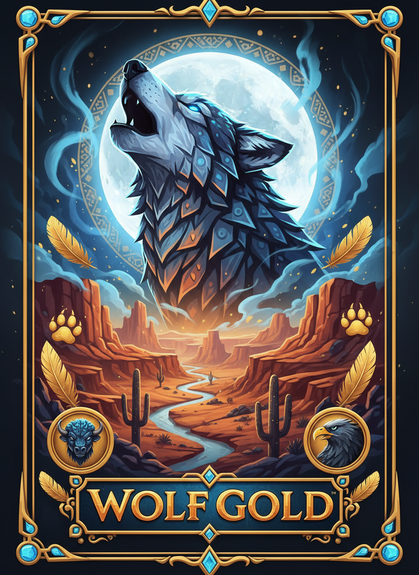 Slot Wolf Gold - Lupo e paesaggio del deserto